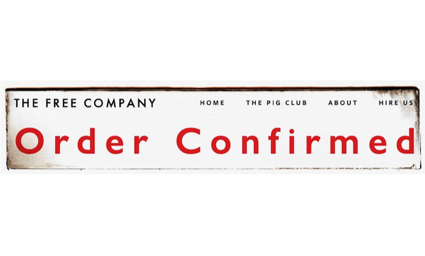 Order confirmed screen representing successful customer outcomes and confidence